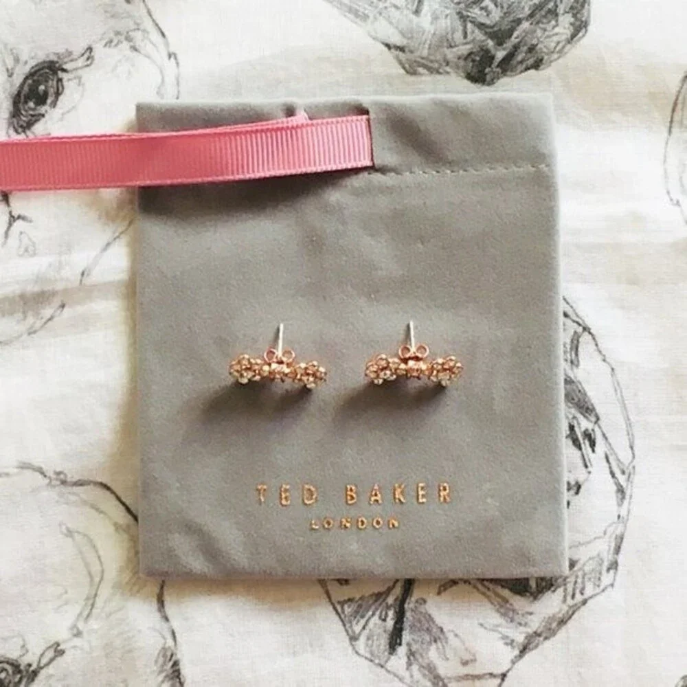 ❤︎ Ted Baker ❤︎ BRINNI Swarovski® Crystal bow stud earrings